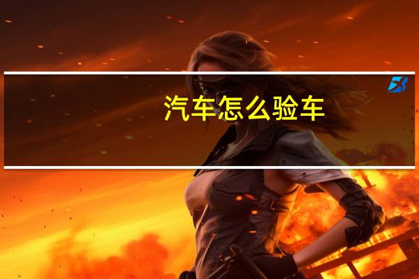 汽车怎么验车