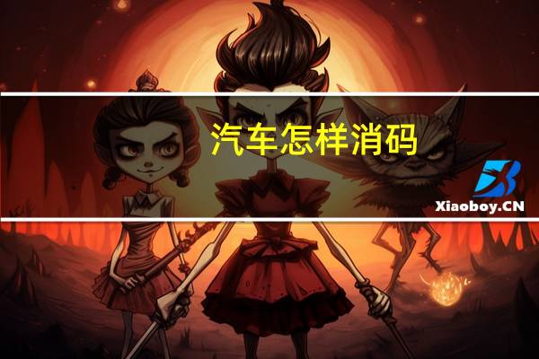 汽车怎样消码