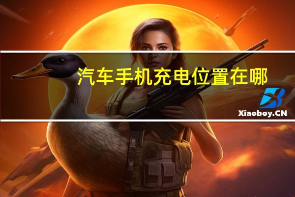 汽车手机充电位置在哪