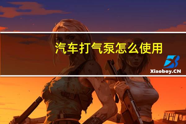 汽车打气泵怎么使用