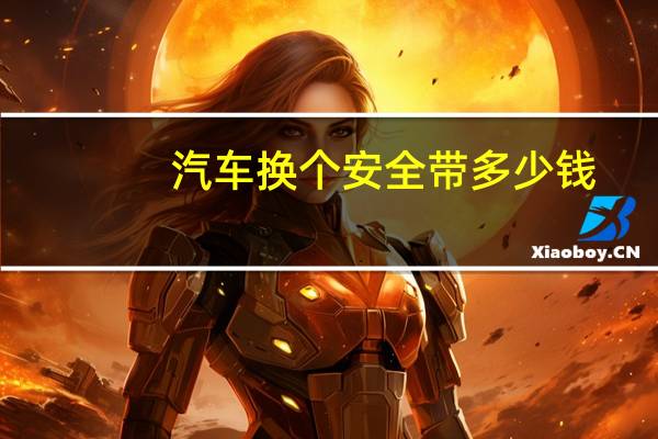 汽车换个安全带多少钱