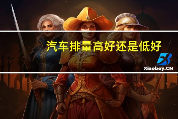 汽车排量高好还是低好