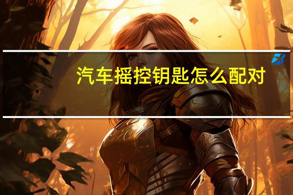 汽车摇控钥匙怎么配对