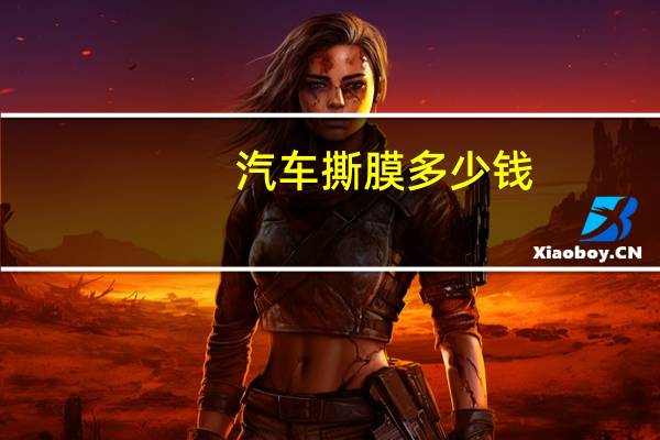 汽车撕膜多少钱