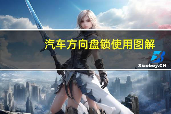 汽车方向盘锁使用图解