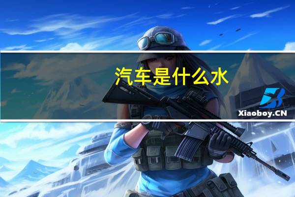 汽车是什么水