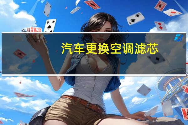 汽车更换空调滤芯