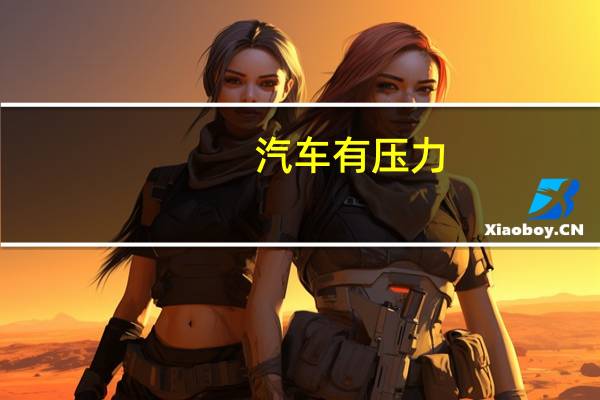 汽车有压力
