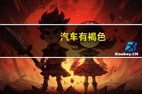 汽车有褐色