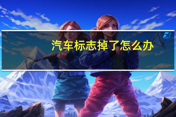 汽车标志掉了怎么办