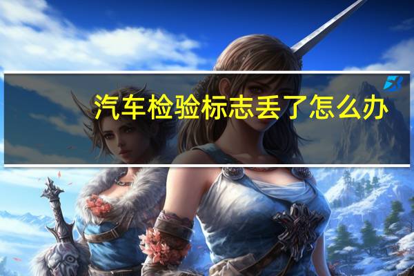 汽车检验标志丢了怎么办