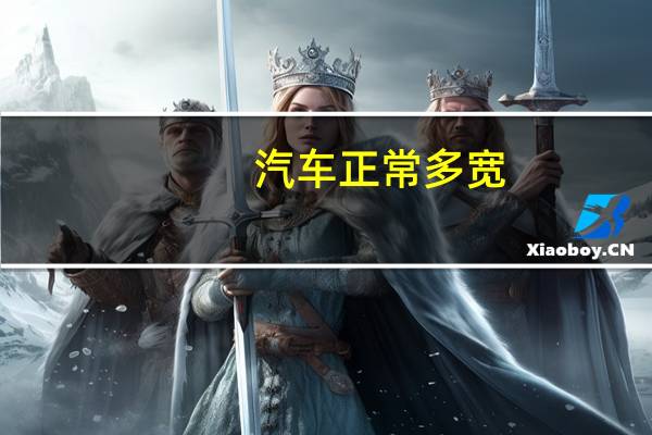 汽车正常多宽