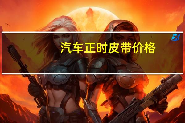 汽车正时皮带价格