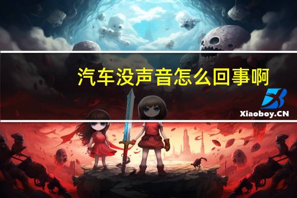 汽车没声音怎么回事啊
