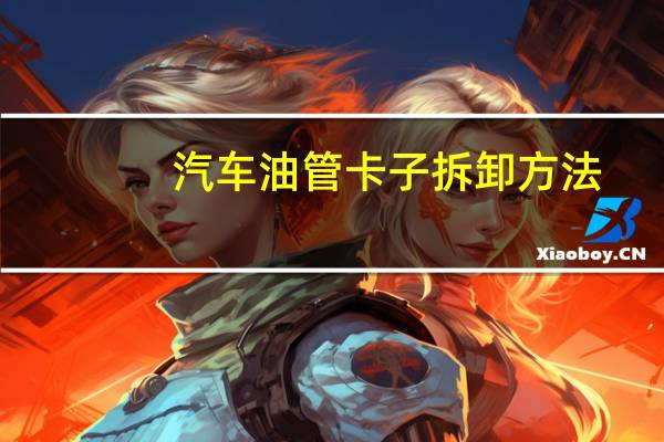 汽车油管卡子拆卸方法