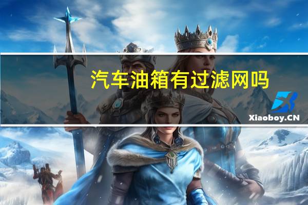 汽车油箱有过滤网吗