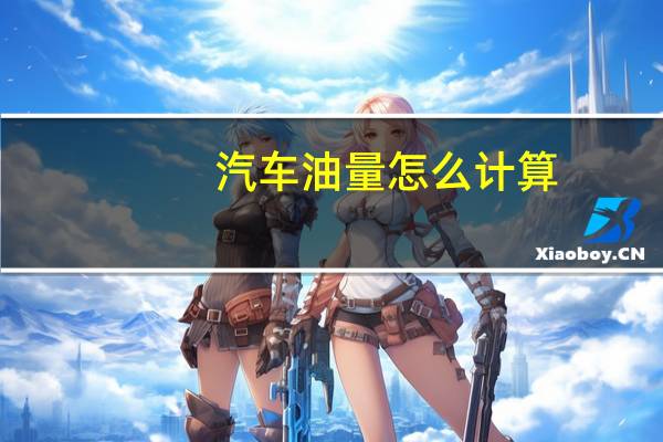 汽车油量怎么计算