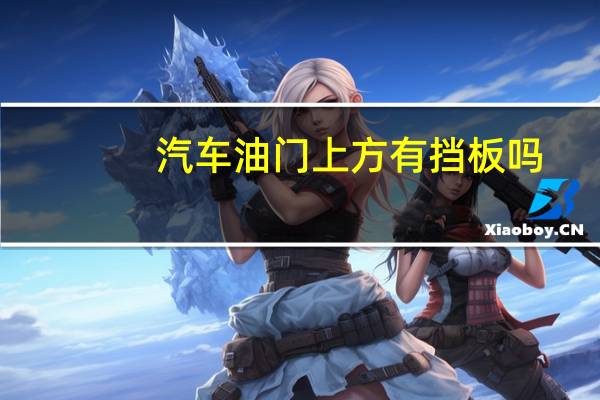 汽车油门上方有挡板吗