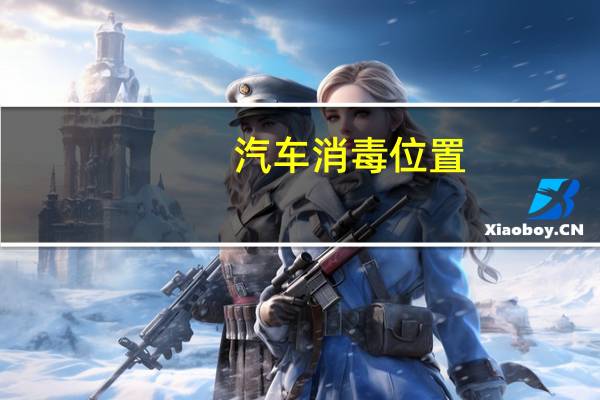 汽车消毒位置
