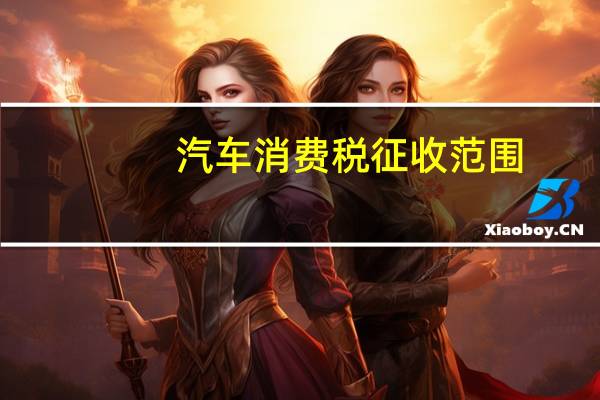 汽车消费税征收范围