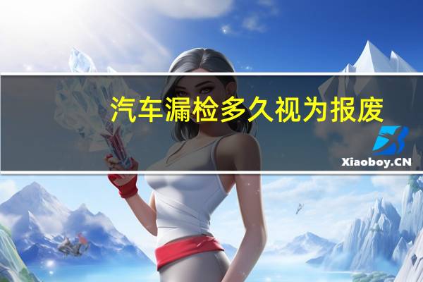 汽车漏检多久视为报废