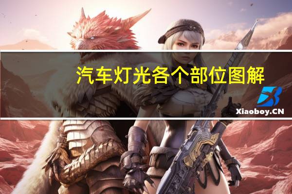 汽车灯光各个部位图解