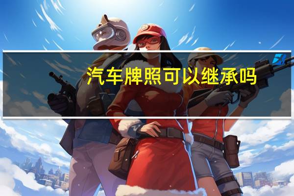 汽车牌照可以继承吗