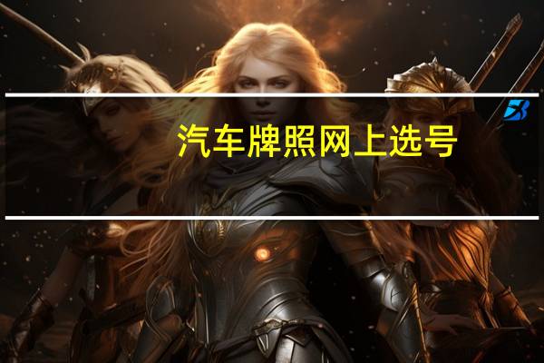 汽车牌照网上选号