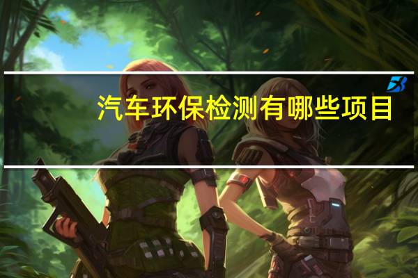 汽车环保检测有哪些项目