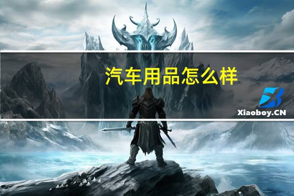 汽车用品怎么样