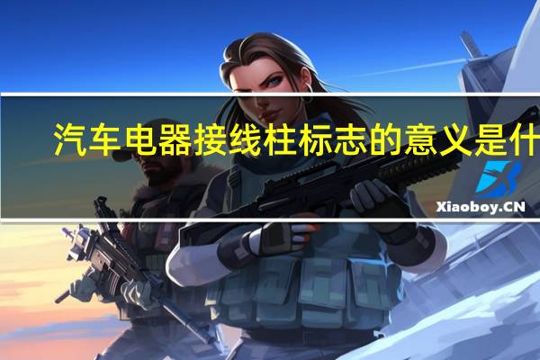 汽车电器接线柱标志的意义是什么