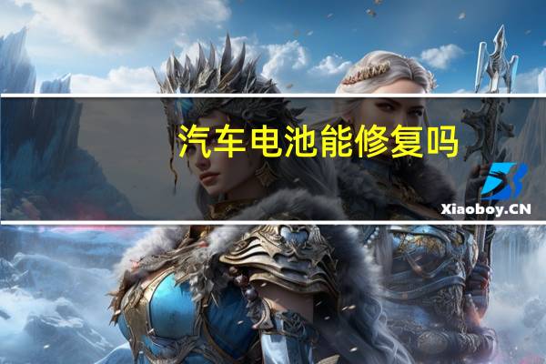 汽车电池能修复吗
