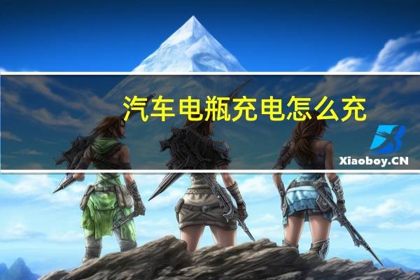 汽车电瓶充电怎么充