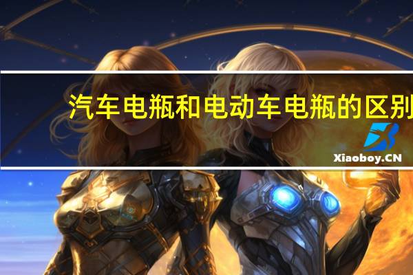汽车电瓶和电动车电瓶的区别