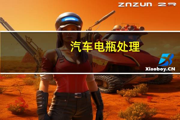 汽车电瓶处理