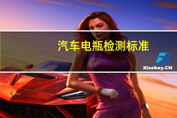 汽车电瓶检测标准