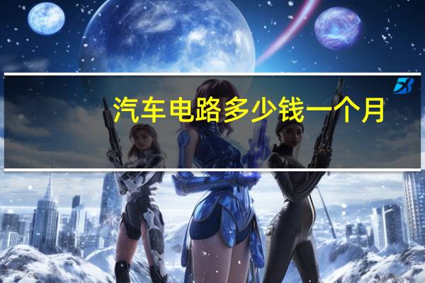 汽车电路多少钱一个月