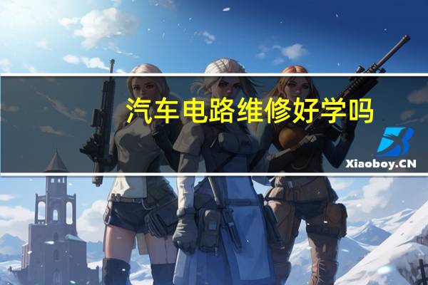 汽车电路维修好学吗