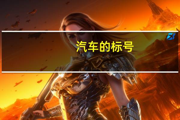 汽车的标号