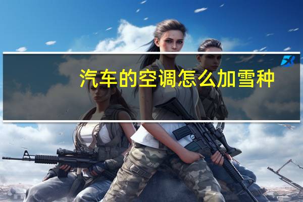 汽车的空调怎么加雪种