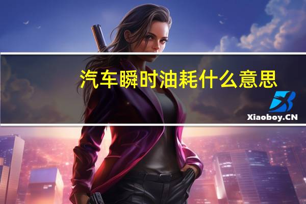 汽车瞬时油耗什么意思