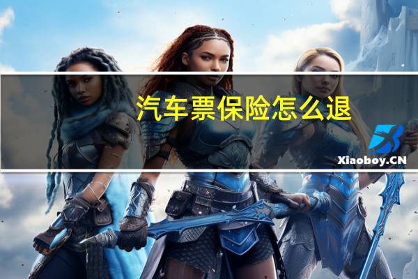 汽车票保险怎么退