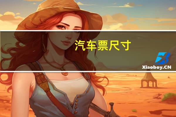 汽车票尺寸