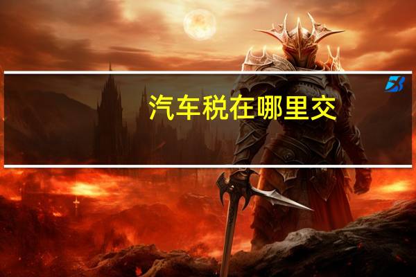汽车税在哪里交