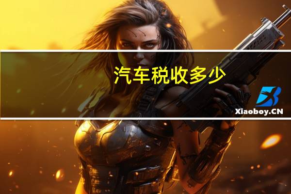 汽车税收多少