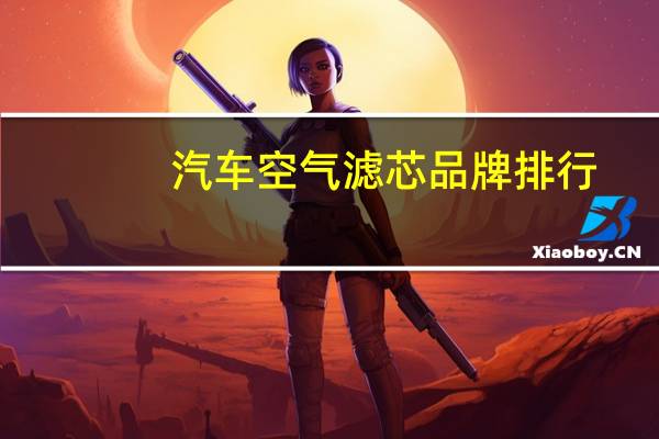 汽车空气滤芯品牌排行