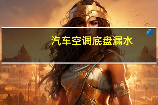 汽车空调底盘漏水