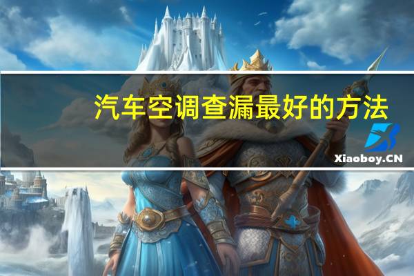 汽车空调查漏最好的方法