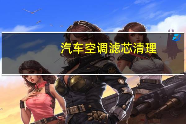汽车空调滤芯清理