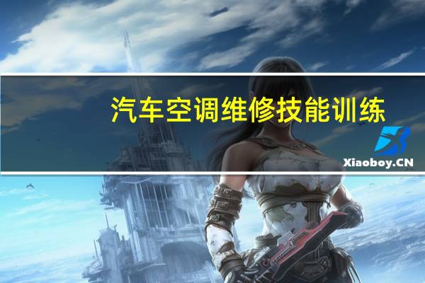 汽车空调维修技能训练